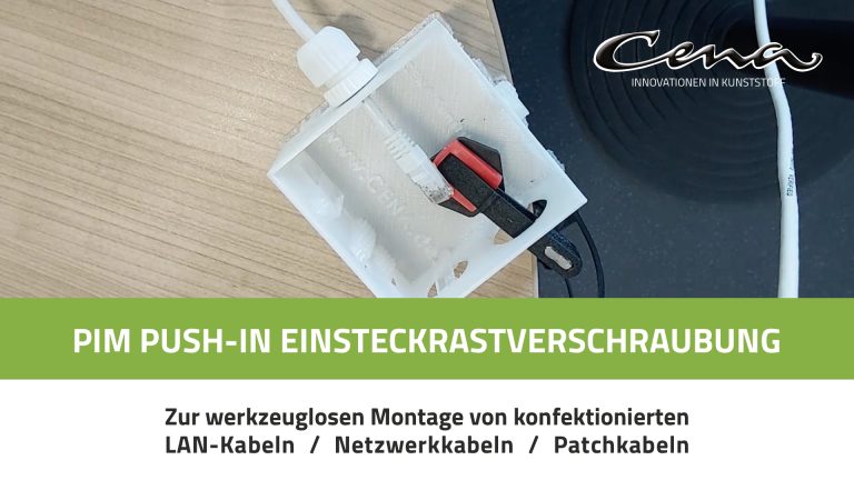 PIM PUSH-IN Kabel-Einsteckrastverschraubung für LAN-Kabel